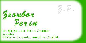 zsombor perin business card